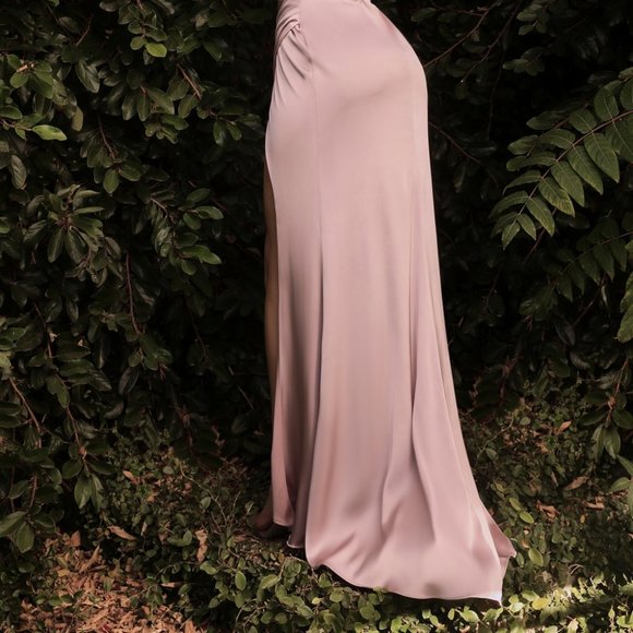 NEW LONG OFF THE SHOULDER SLEEVELESS SHEATH DRESS WITH OPEN ZIPPER BACK CD 7479 - Picture 7 of 10